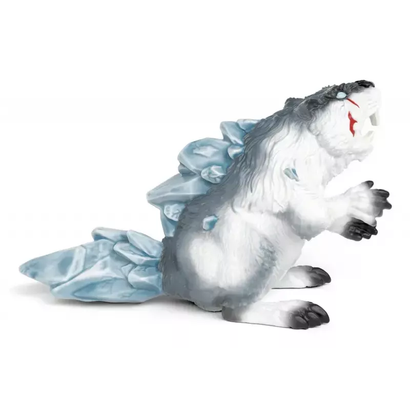 Schleich ELDRADOR CREATURES ledus grauzēja figūra, kolekcionējama rotaļu figūriņa, pelēka un balta, bērniem no 7 gadiem