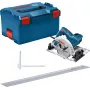 Bosch GKS 55+ GCE + FSN 1400 16,5 cm Melns, Zils 4700 RPM 1350 W