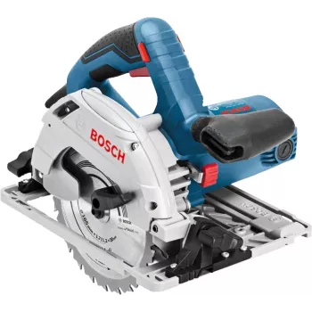 Bosch GKS 55+ GCE + FSN 1400 16,5 cm Melns, Zils 4700 RPM 1350 W