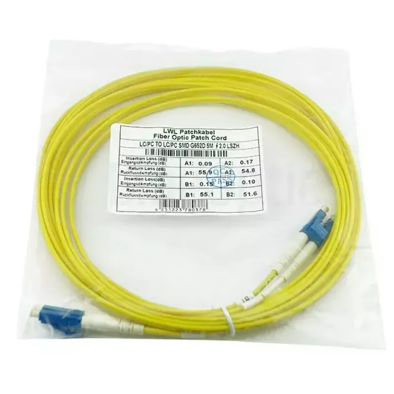 InfiniBand/optiskās šķiedras kabelis BlueOptics LRCABLE50M-BO 50 m LC Dzeltens