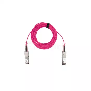 BlueOptics InfiniBand/optiskās šķiedras AOC kabelis QSFP56–QSFP56 7 m (rozā)