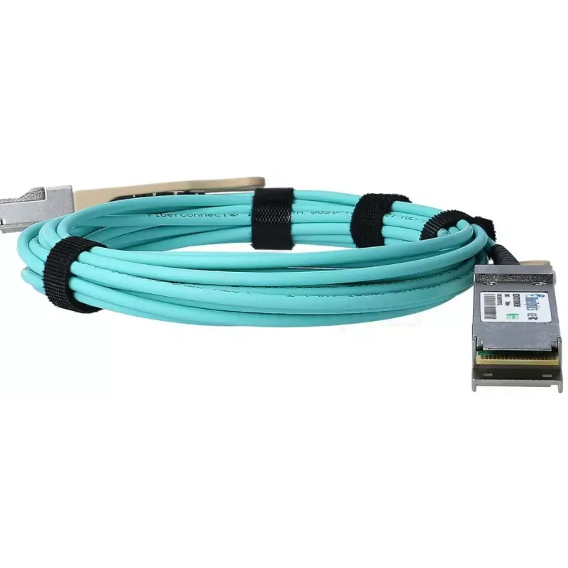 Optiskās šķiedras InfiniBand kabelis BlueOptics QSFP56–QSFP56 15 m oranžs