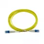 BlueOptics InfiniBand optiskās šķiedras kabelis 50 m LC vīriešu-vīriešu dzeltens