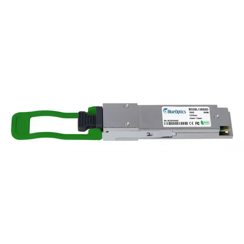 BlueOptics QSFP28 raiduztvērējs S3N88A-BO — 100GBASE-DR, LC-Duplex, vienmoda 1310nm, PAM4, 500m, DDM/DOM