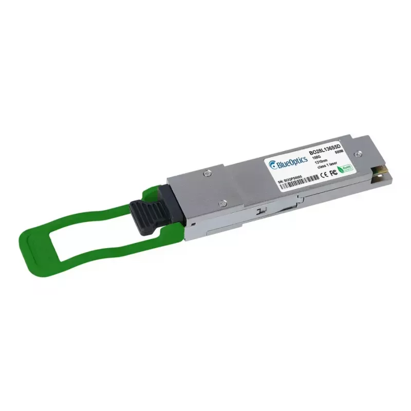 BlueOptics QSFP28 raiduztvērējs S3N88A-BO — 100GBASE-DR, LC-Duplex, vienmoda 1310nm, PAM4, 500m, DDM/DOM