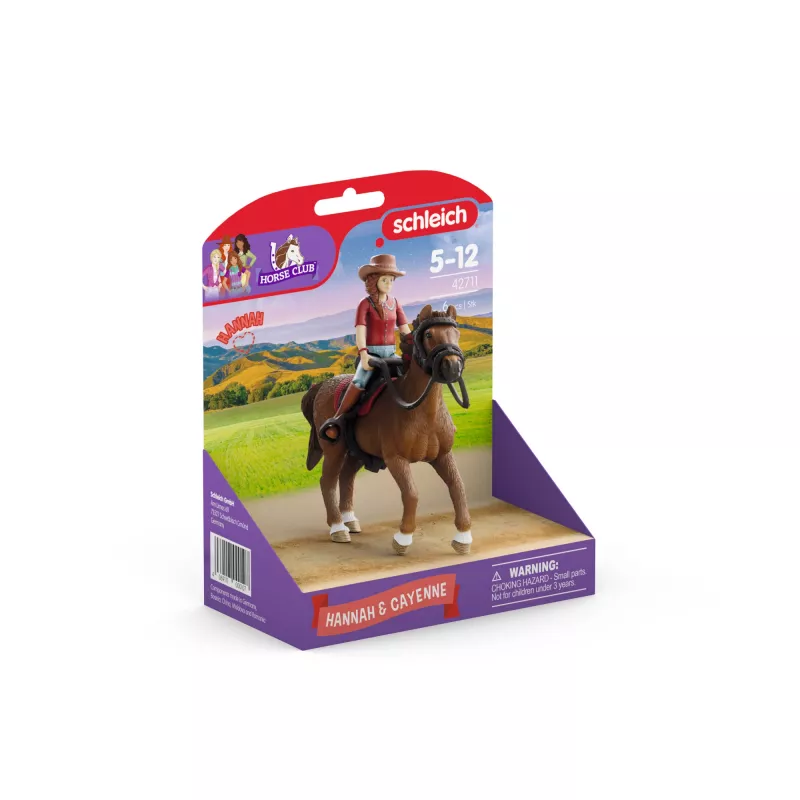 schleich HORSE CLUB Hannah & Cayenne, 5 gadi, Zirgi, Daudzkrāsu
