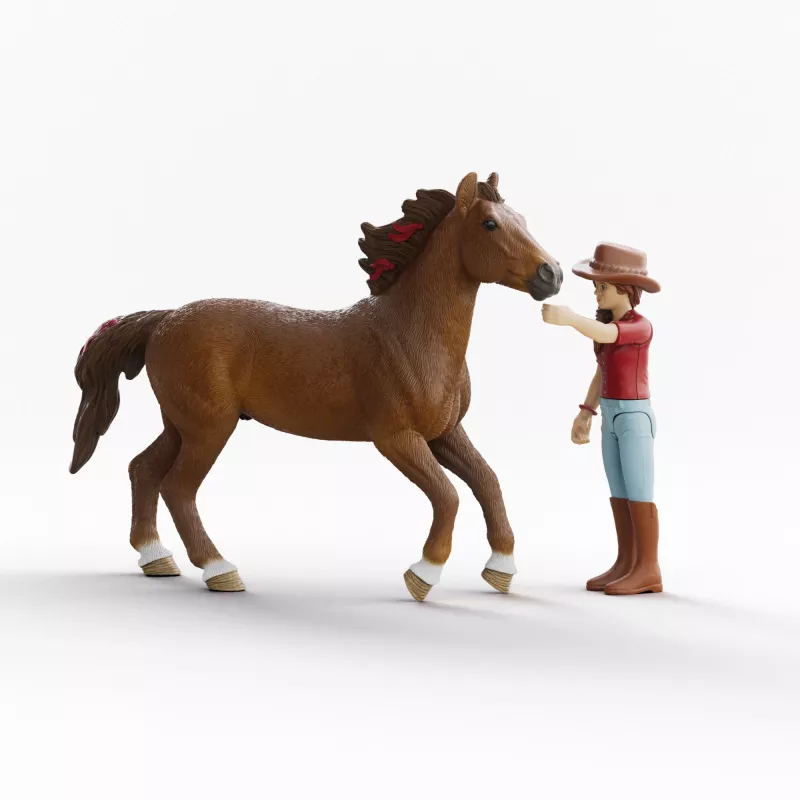 schleich HORSE CLUB Hannah & Cayenne, 5 gadi, Zirgi, Daudzkrāsu