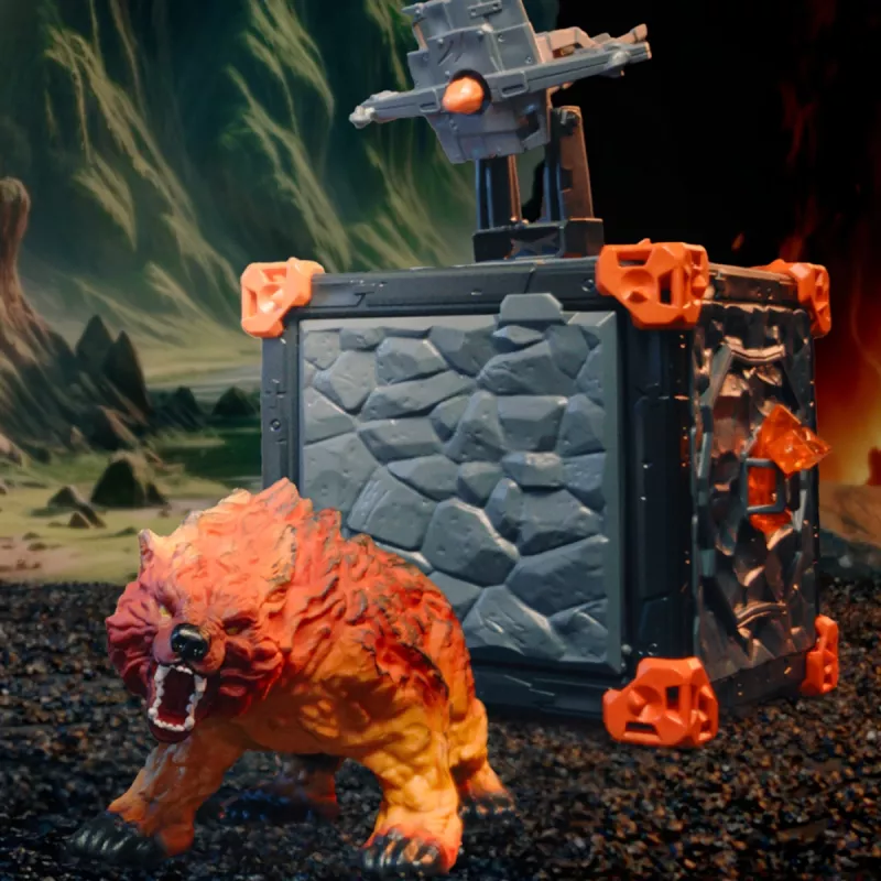 schleich ELDRADOR CREATURES BattleCave lavas lācis, Action/Adventure, 7 gadi, Daudzkrāsains