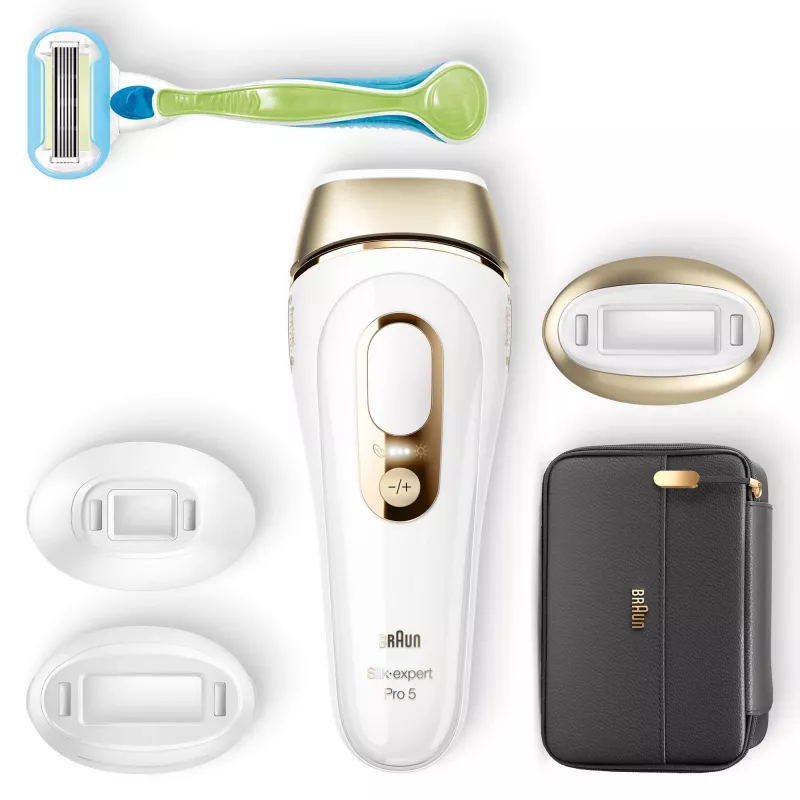 Braun Silk-expert Pro 5 PL5243 Intensīva impulsa gaisma (IPL) Zelts, Balts
