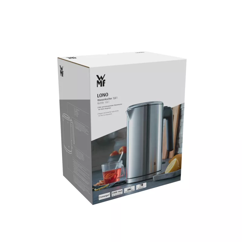 WMF Lono 0413130011 elektriskā tējkanna 1,6 L 2400 W nerūsējošais tērauds