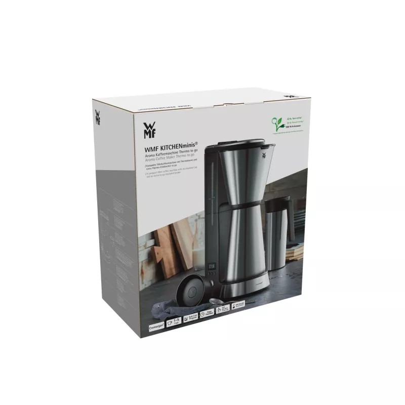 WMF KITCHENminis 0412260011 Pusautomātiskais pilināmais kafijas automāts 0,625 L