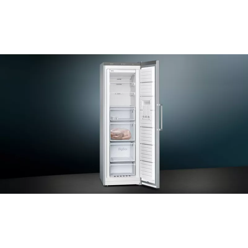 Siemens iQ300 GS36NVIEP saldētava Stāvsaldētava Brīvi stāvošs 242 L Nerūsējošais tērauds