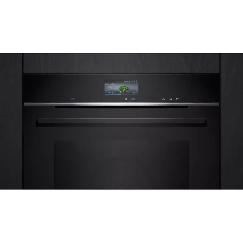 Siemens HR776G1B1 cepeškrāsns 71 L 3600 W Melna, Nerūsējošais tērauds