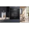 Siemens HR776G1B1 cepeškrāsns 71 L 3600 W Melna, Nerūsējošais tērauds