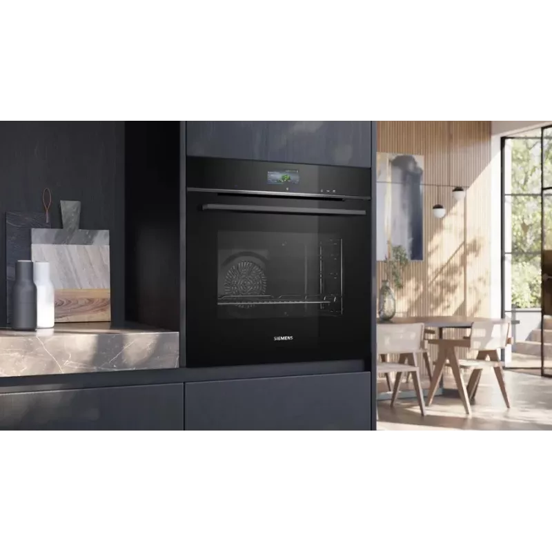 Siemens HR776G1B1 cepeškrāsns 71 L 3600 W Melna, Nerūsējošais tērauds