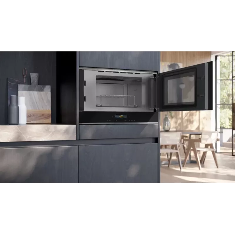 Siemens iQ700 BE732R1B1 mikrovilnis Melns Kombinētais mikrovilnis Iebūvējams 21 L 900 W