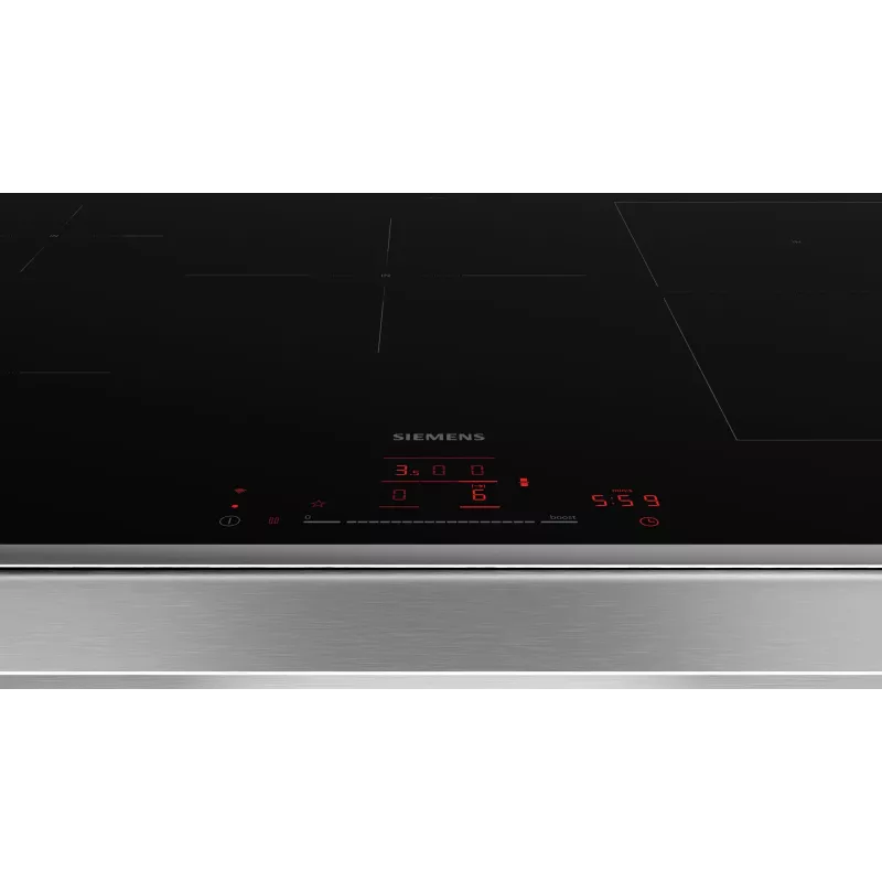 Siemens iQ500 ED845HWB1E plīts virsma Melna Iebūvējams 80 cm Zonu indukcijas plīts virsma 5 zona(s)