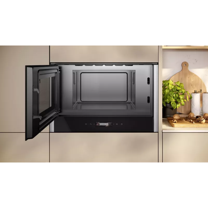 Neff NL4WR21N1 mikroviļņu krāsns Melna Solo mikroviļņu krāsns Iebūvējama 21 L 900 W