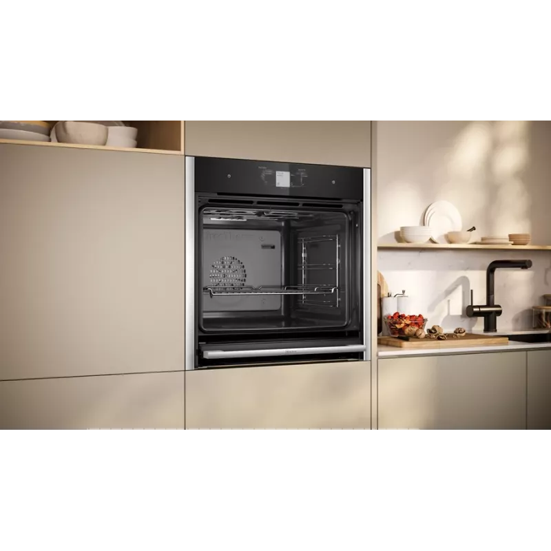 Neff N 90 B64FT33N0 cepeškrāsns 71 L melna, nerūsējošais tērauds