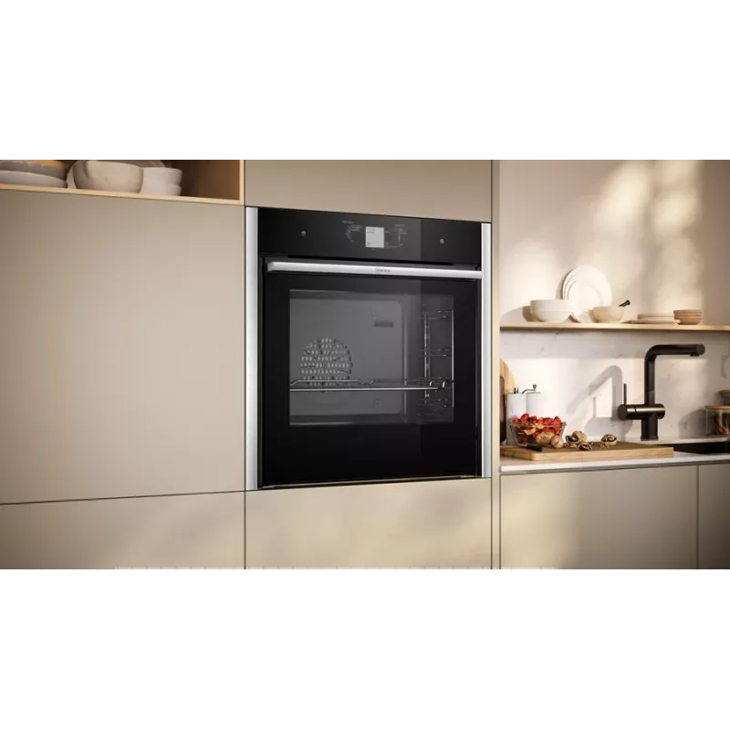 Neff N 90 B64FT33N0 cepeškrāsns 71 L melna, nerūsējošais tērauds