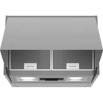 Bosch Serie 2 DEM66AC00 tvaika nosūcējs Daļēji iebūvējams (izvelkams) Nerūsējošais tērauds 625 m³/h