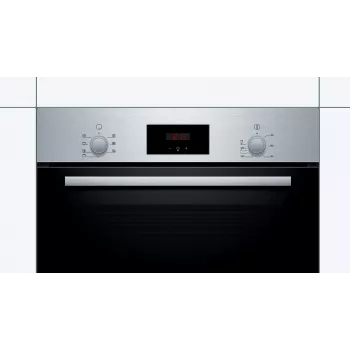 Bosch Serie 2 HBF133BR0 cepeškrāsns 66 L Melna, Nerūsējošais tērauds