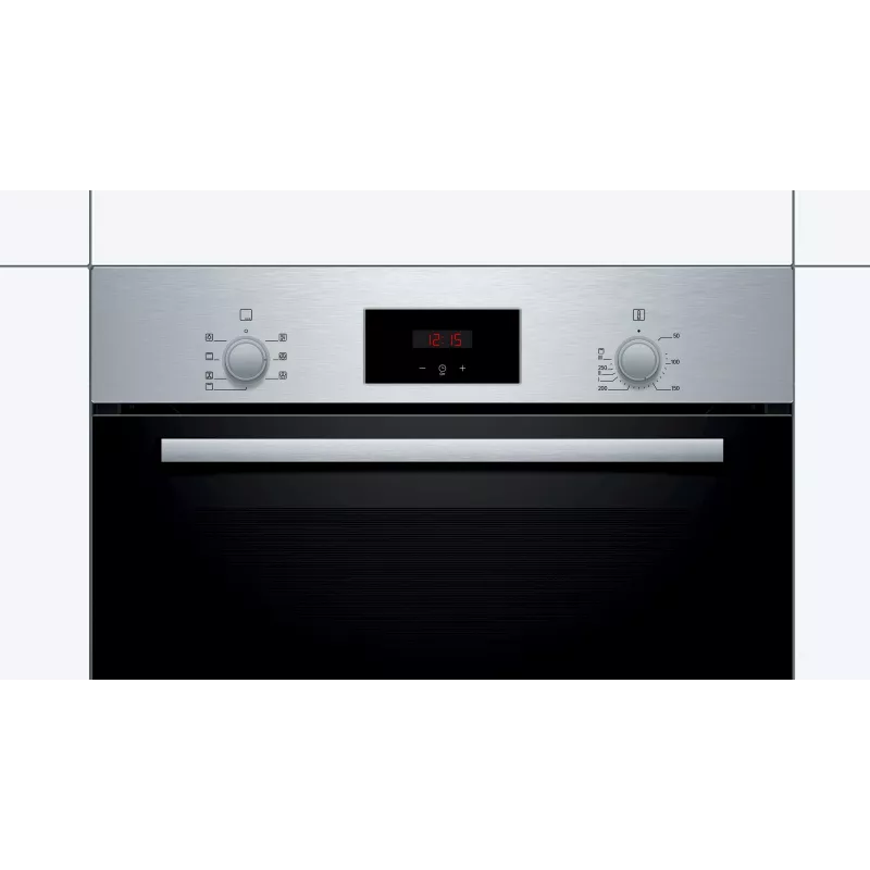 Bosch Serie 2 HBF133BR0 cepeškrāsns 66 L Melna, Nerūsējošais tērauds
