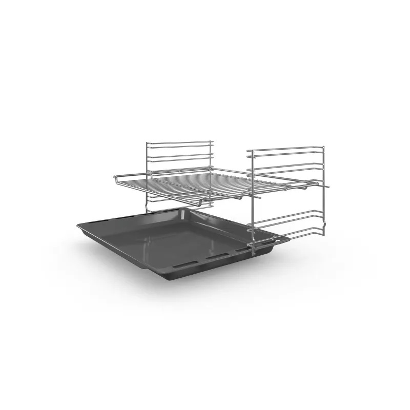Bosch Serie 2 HBF133BR0 cepeškrāsns 66 L Melna, Nerūsējošais tērauds