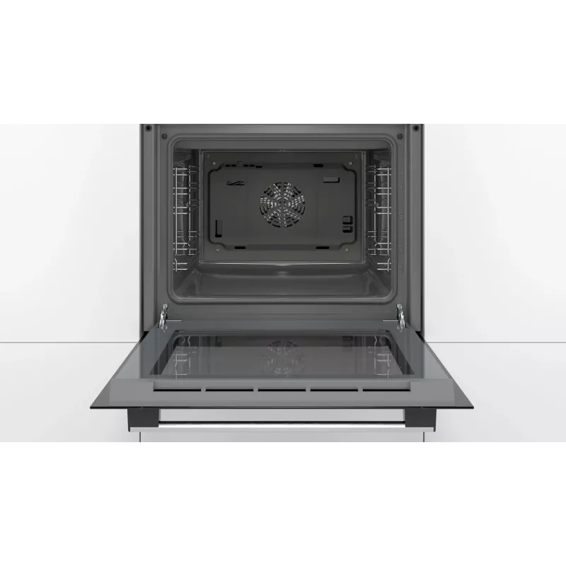 Bosch Serie 2 HBF133BR0 cepeškrāsns 66 L Melna, Nerūsējošais tērauds