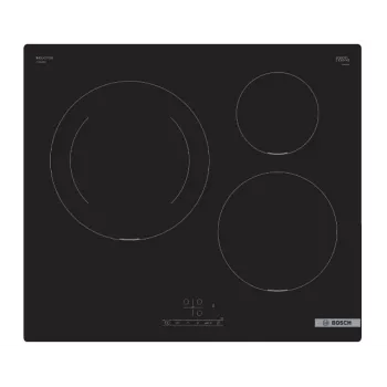 Bosch Serie 4 PUJ611BB5E plīts virsma Melna Iebūvējams 60 cm Indukcijas plīts virsma 3 zonu(-s)