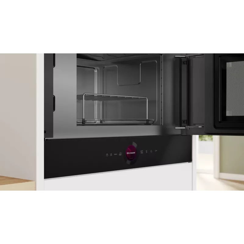 Bosch Serie 8 BER7321B1 mikroviļņu krāsns melna Solo mikroviļņu krāsns Iebūvējama 21 L 900 W