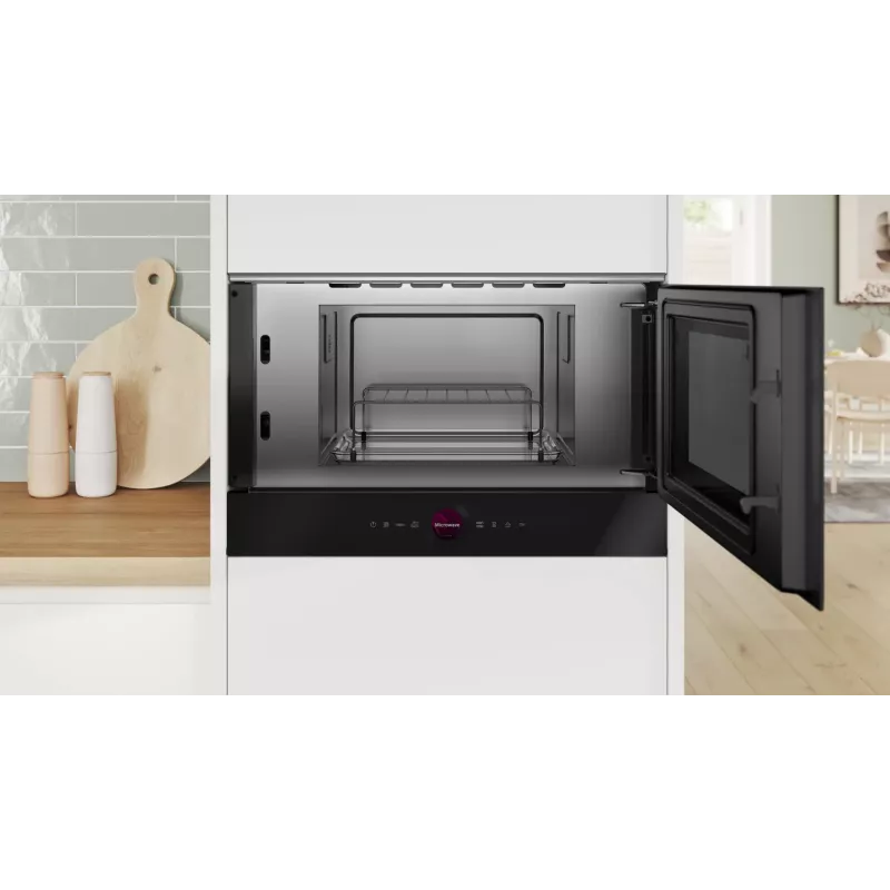 Bosch Serie 8 BER7321B1 mikroviļņu krāsns melna Solo mikroviļņu krāsns Iebūvējama 21 L 900 W