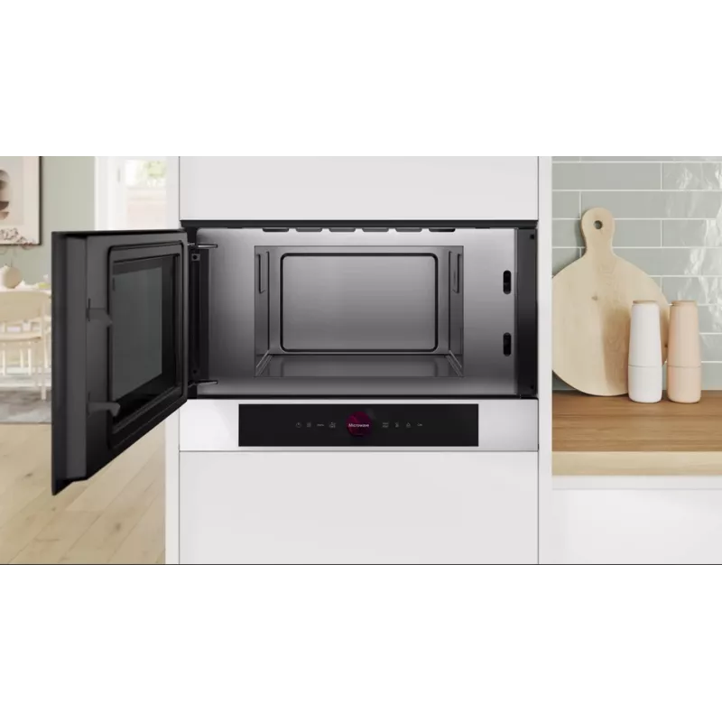 Bosch Series 8 BFL7221W1 mikroviļņu krāsns, balta, Solo mikroviļņu krāsns, Iebūvējama, 21 L, 900 W