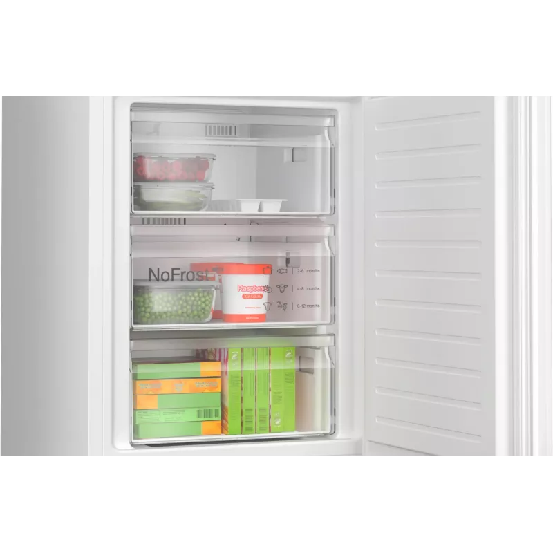 Bosch Serie 4 KGN392WCF ledusskapis ar saldētavu Brīvstāvošs 363 L Balts