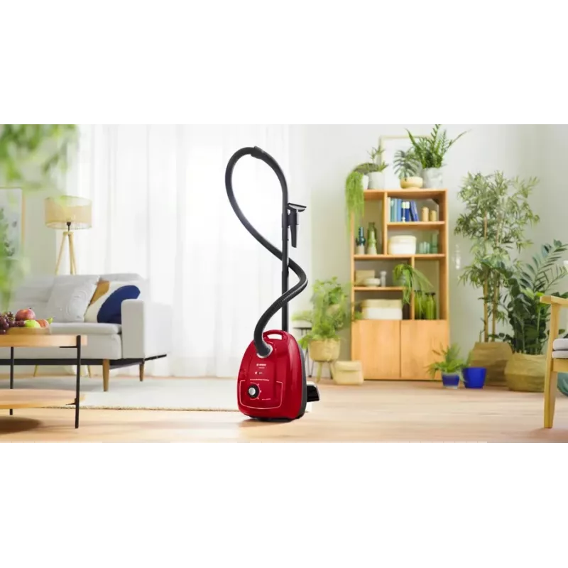 Bosch Serie 4 BGB38RD2 putekļsūcējs 4 L cilindriskais putekļsūcējs sausajai tīrīšanai 600 W putekļu maiss