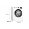 Bosch Serie 6 WGG244120 veļas mašīna ar priekšējo ielādi 9 kg 1351 apgr./min Balta