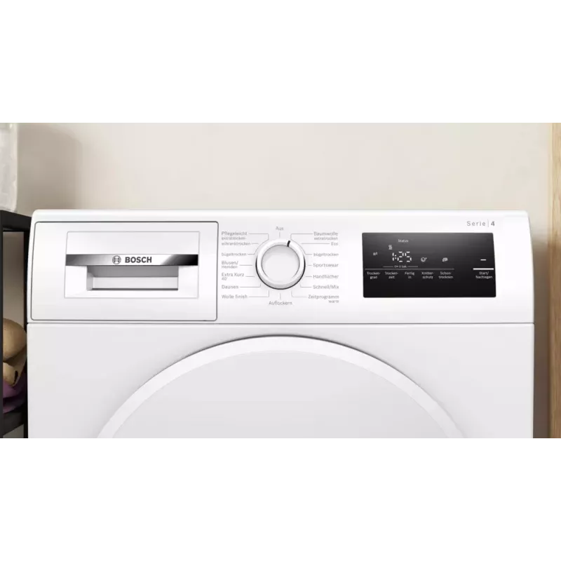 Bosch WTH83004 veļas žāvētājs Brīvstāvošs Ielādēšana no priekšpuses 8 kg Balts