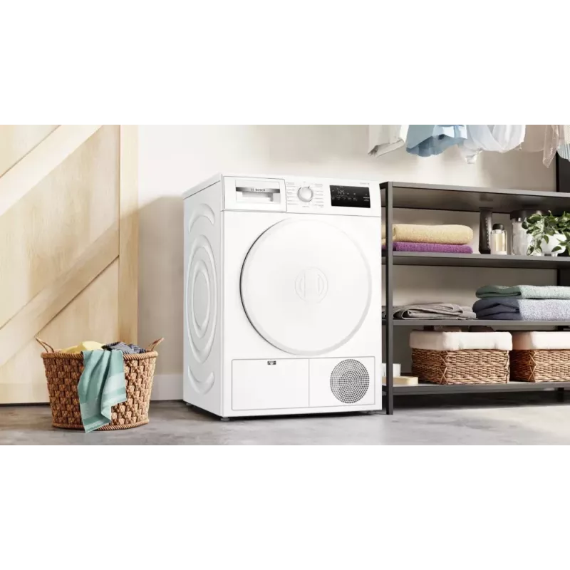 Bosch WTH83004 veļas žāvētājs Brīvstāvošs Ielādēšana no priekšpuses 8 kg Balts