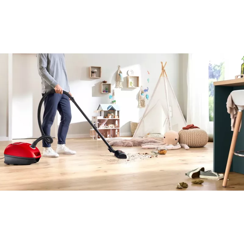 Bosch BGB41PET1 putekļsūcējs 4 L cilindra putekļsūcējs sausā tīrīšana 700 W putekļu maiss