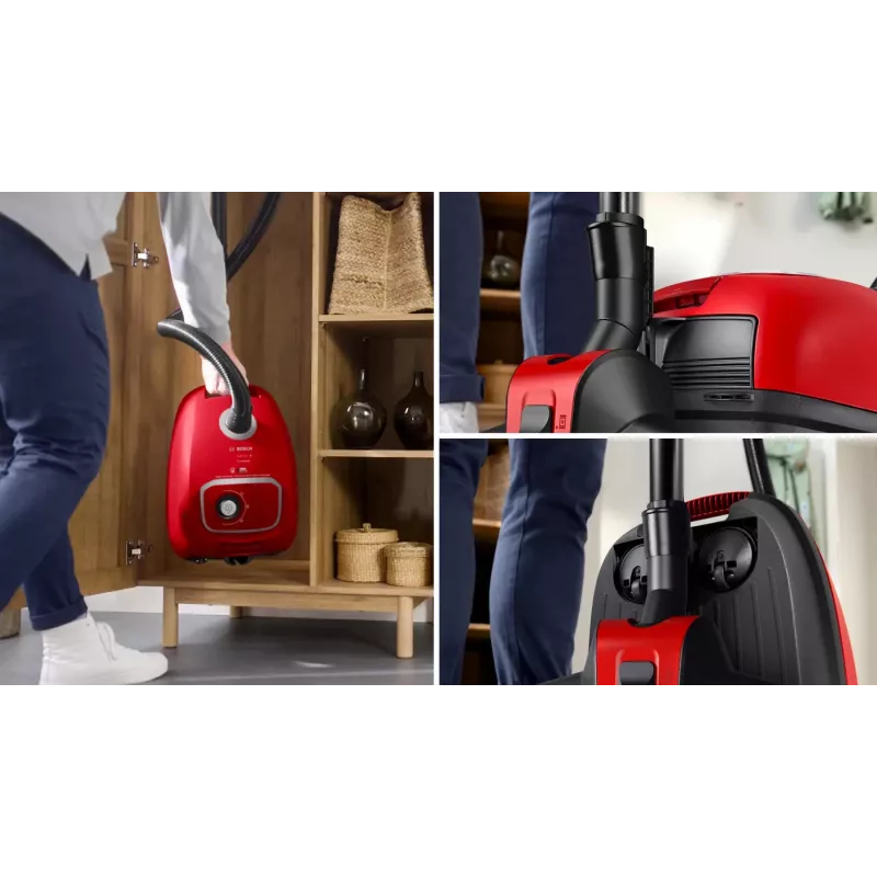 Bosch BGB41PET1 putekļsūcējs 4 L cilindra putekļsūcējs sausā tīrīšana 700 W putekļu maiss