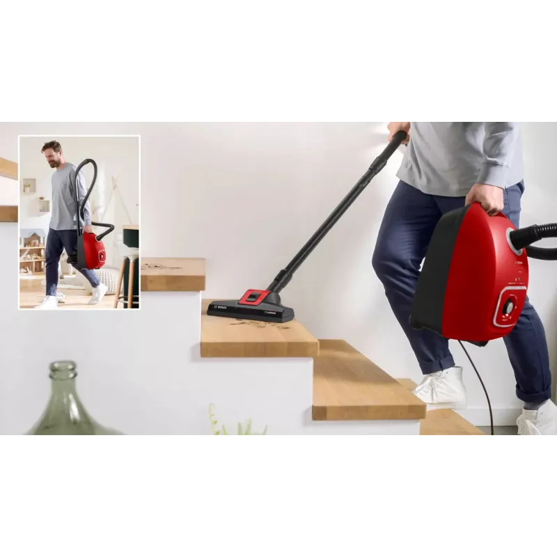 Bosch BGB41PET1 putekļsūcējs 4 L cilindra putekļsūcējs sausā tīrīšana 700 W putekļu maiss