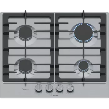 Bosch Serie 6 PCP6A5I90 plīts virsma nerūsējošais tērauds Iebūvējams 60 cm Gāze 4 zonas(-u)
