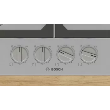 Bosch Serie 6 PCP6A5I90 plīts virsma nerūsējošais tērauds Iebūvējams 60 cm Gāze 4 zonas(-u)