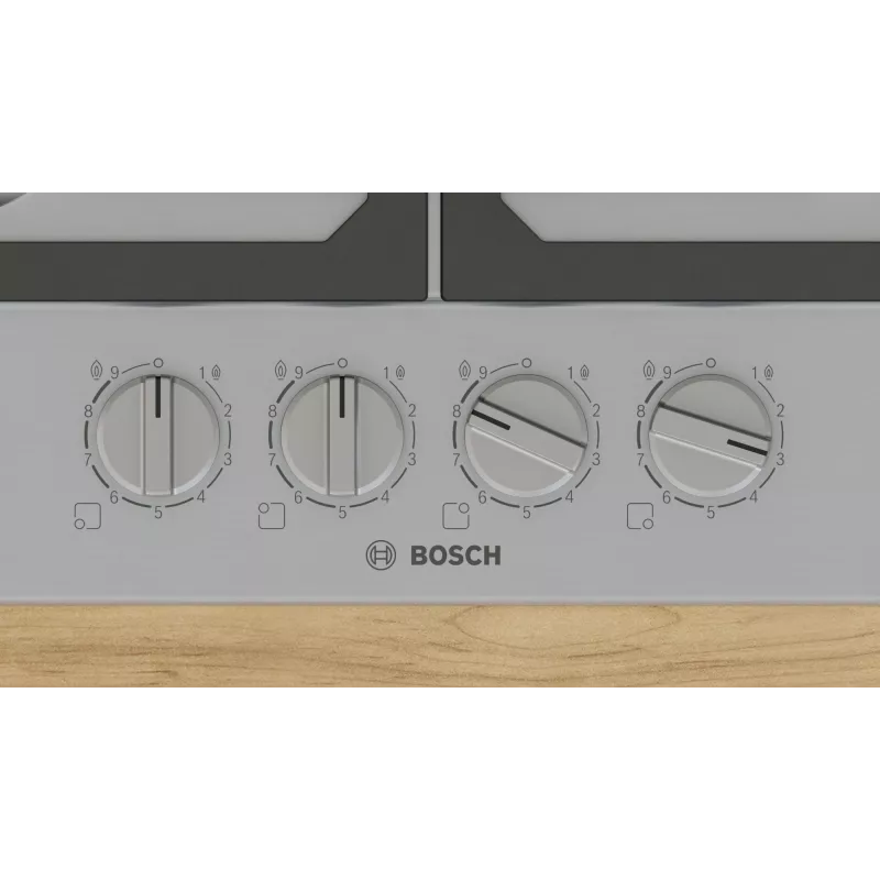 Bosch Serie 6 PCP6A5I90 plīts virsma nerūsējošais tērauds Iebūvējams 60 cm Gāze 4 zonas(-u)