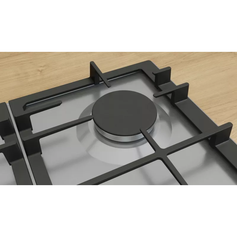 Bosch Serie 6 PCP6A5I90 plīts virsma nerūsējošais tērauds Iebūvējams 60 cm Gāze 4 zonas(-u)