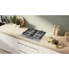Bosch Serie 6 PCP6A5I90 plīts virsma nerūsējošais tērauds Iebūvējams 60 cm Gāze 4 zonas(-u)