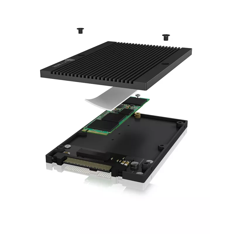 ICY BOX IB-M2U04 SSD korpuss Melns 2.5 collas