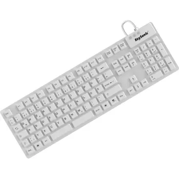 KeySonic KSK-8030 IN (DE) balta tastatūra Industriāla USB QWERTZ vācu