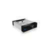 ICY BOX Carrier IB-129SSK-B HDD korpuss Alumīnijs, Melns 2,5/3,5 collu