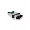ICY BOX Carrier IB-129SSK-B HDD korpuss Alumīnijs, Melns 2,5/3,5 collu